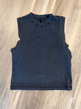 SKIMS Black Stretch Tank Top